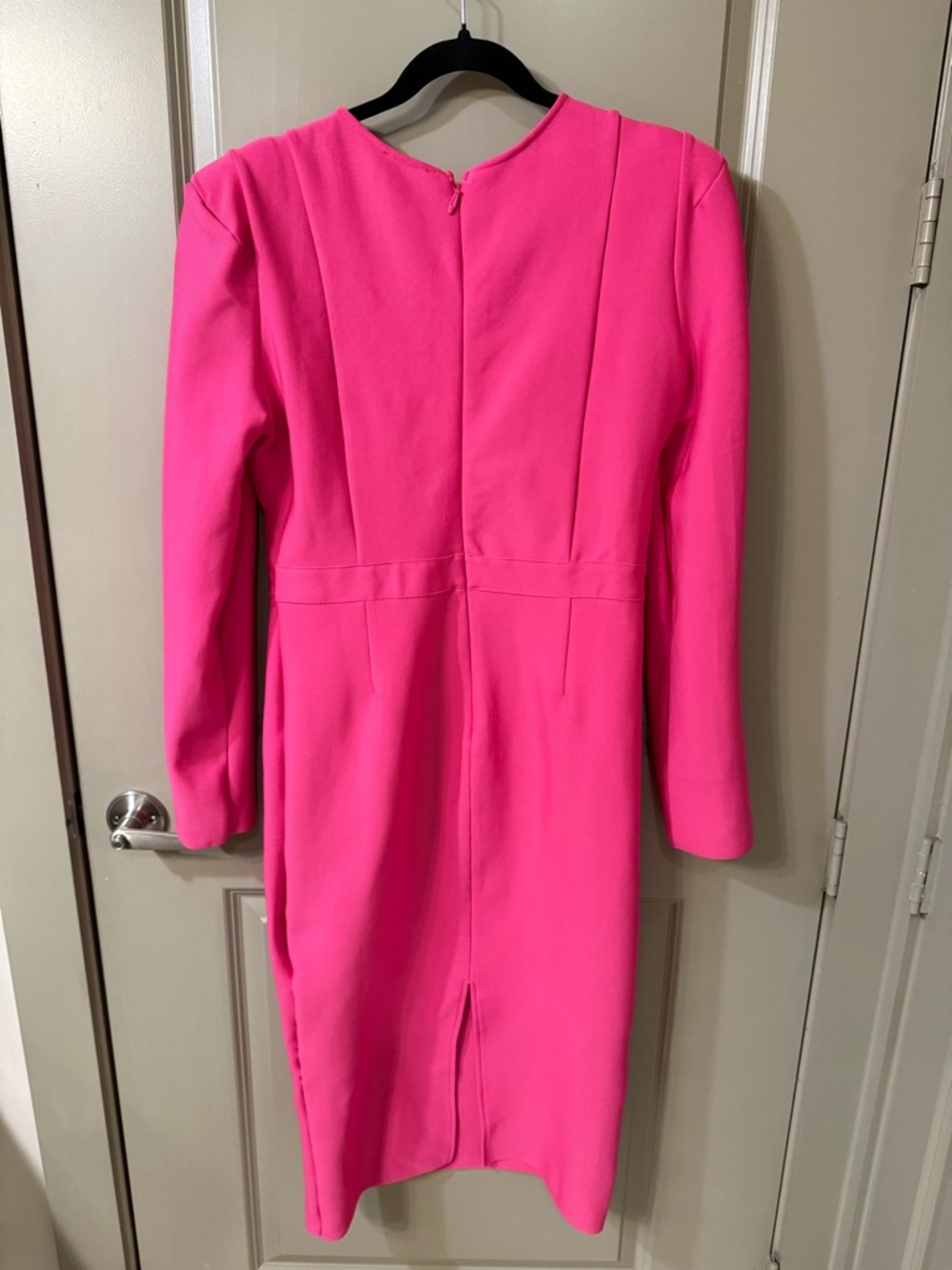 Fashion Nova Polly Bandage Midi Dress - Pink Long Sleeve Sheath Dress - Women 3X - Picture 5 of 6